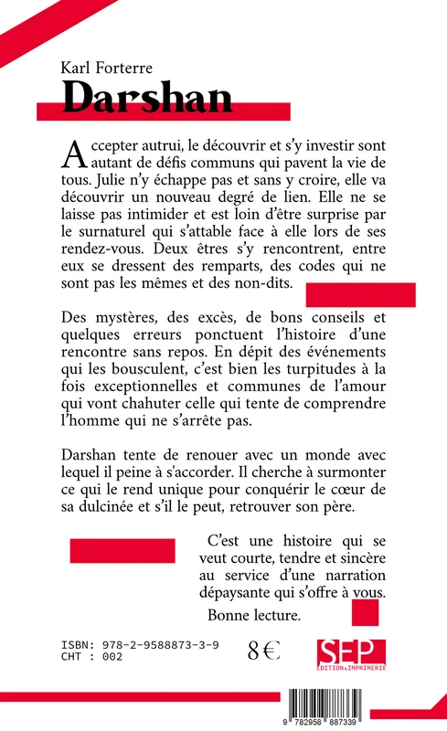Quatrième de couverture de « Darshan »