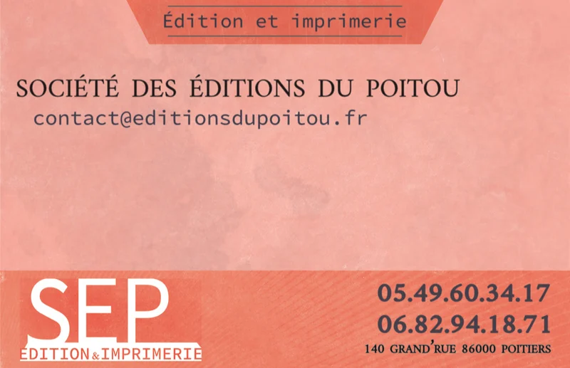 Carte de la maison d’édition