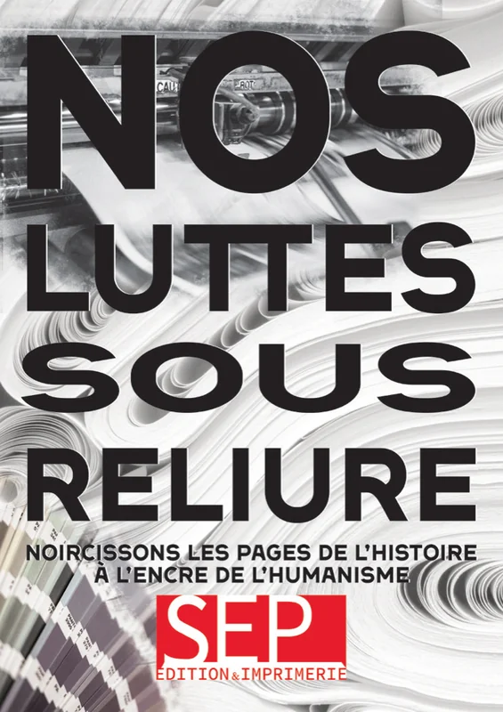 Publicité « Nos luttes sous reliure »